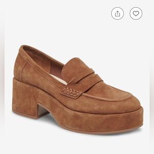 NIB Dolce Vita Brown Suede Loafers Classic Slip-Ons Size 7